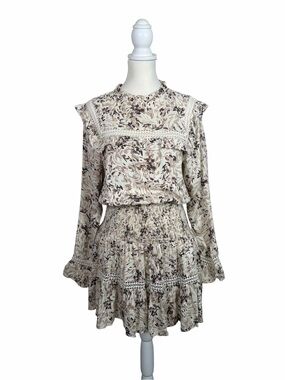 tart lace dress Watters Tart Removable Puff-Sleeve Sweetheart Lace Mini Dress
